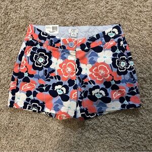 Crown & Ivy Coral and Navy Floral Women's Shorts